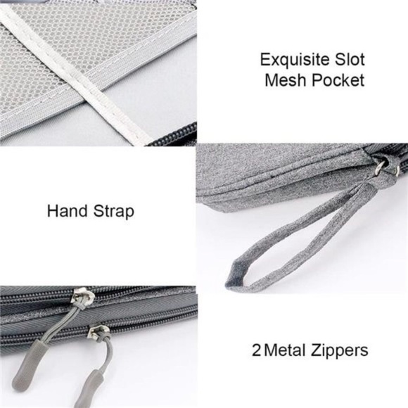 Electronic Travel Packing Organizer Pouch forKeeping Tech Accessories Cable Cord - Picture 4 of 7
